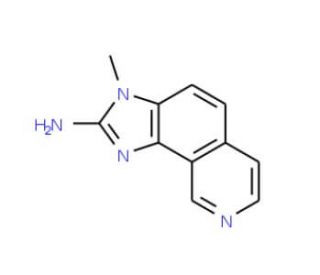 2-Amino-3-methyl-3H-imidazo[4,5-H]isoquinoline (CAS 147293-14-9) - chemical structure image