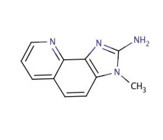 2-Amino-3-methyl-3H-imidazo[4,5-H]quinoline (CAS 147293-13-8) - chemical structure image