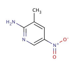 2-Amino-3-methyl-5-nitropyridine (CAS 18344-51-9) - chemical structure image