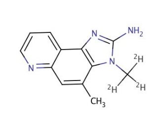 2-Amino-3-(methyl-d3)-4-methyl-3H-imidazo[4,5-f]quinoline (CAS 82050-11-1) - chemical structure image