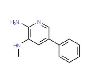 2-Amino-3-methylamino-5-phenylpyridine (CAS 107351-81-5) - chemical structure image