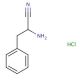 2-amino-3-phenylpropanenitrile hydrochloride (CAS 93554-83-7) - chemical structure image