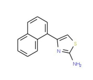2-Amino-4-(1-naphthyl)thiazole (CAS 56503-96-9) - chemical structure image