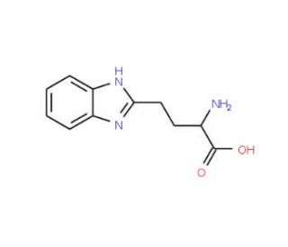 2-Amino-4-(1H-benzoimidazol-2-yl)-butyricacid - chemical structure image