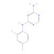 2-Amino-4-(2,4-difluorophenylamino)-1,3,5-triazine (CAS 66088-46-8) - chemical structure image