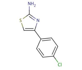 2-Amino-4-(4-chlorophenyl)thiazole (CAS 2103-99-3) - chemical structure image
