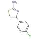 2-Amino-4-(4-chlorophenyl)thiazole (CAS 2103-99-3) - chemical structure image