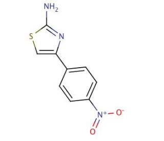 2-Amino-4-(4-nitrophenyl)thiazole (CAS 2104-09-8) - chemical structure image