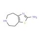 2-Amino-4,5,6,7,8-pentahydrothiazolo[5,4-d]azepine (CAS 86029-68-7) - chemical structure image