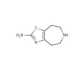 2-Amino-4,5,6,7,8-pentahydrothiazolo[5,4-d]azepine Dihydrochloride (CAS 36085-64-0) - chemical structure image