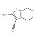 2-Amino-4,5,6,7-tetrahydro-1-benzothiophene-3-carbonitrile (CAS 4651-91-6) - chemical structure image