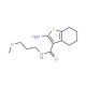 2-Amino-4,5,6,7-tetrahydro-benzo[b]thiophene-3-carboxylic acid (3-methoxy-propyl)-amide - chemical structure image