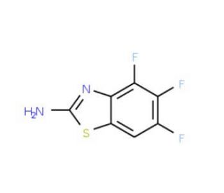 2-Amino-4,5,6-trifluorobenzothiazole - chemical structure image