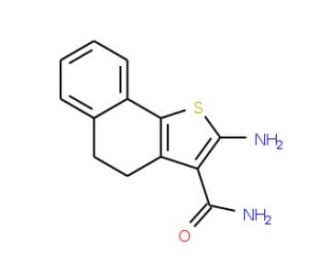 2-Amino-4,5-dihydronaphtho[1,2-b]thiophene-3-carboxamide - chemical structure image
