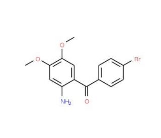 (2-Amino-4,5-dimethoxy-phenyl)-(4-bromo-phenyl)-methanone - chemical structure image