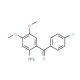 (2-Amino-4,5-dimethoxy-phenyl)-(4-chloro-phenyl)-methanone - chemical structure image