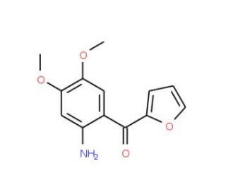 (2-Amino-4,5-dimethoxy-phenyl)-furan-2-yl-methanone - chemical structure image