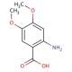 2-Amino-4,5-dimethoxybenzoic Acid (CAS 5653-40-7) - chemical structure image
