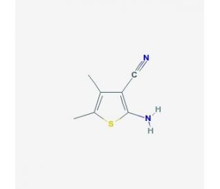 2-Amino-4,5-dimethyl-thiophene-3-carbonitrile (CAS 4651-94-9) - chemical structure image