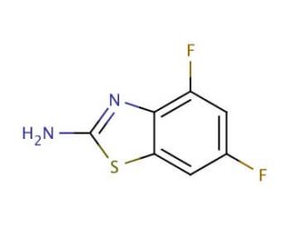2-Amino-4,6-difluorobenzothiazole (CAS 119256-40-5) - chemical structure image