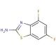 2-Amino-4,6-difluorobenzothiazole (CAS 119256-40-5) - chemical structure image