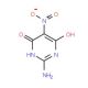 2-Amino-4,6-dihydroxy-5-nitropyrimidine (CAS 80466-56-4) - chemical structure image