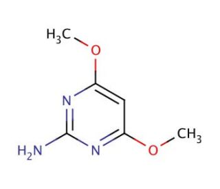 2-Amino-4,6-dimethoxypyrimidine (CAS 36315-01-2) - chemical structure image
