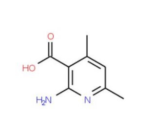 2-Amino-4,6-dimethylnicotinic acid (CAS 106837-89-2) - chemical structure image