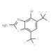 2-Amino-4-bromo-5,7-bis(trifluoromethyl) benzothiazole - chemical structure image