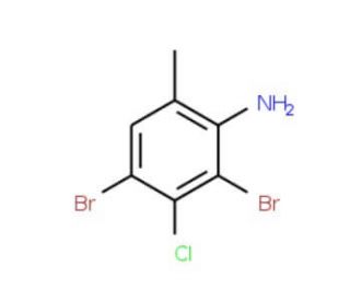 2-Amino-4-chloro-3,5-dibromotoluene - chemical structure image