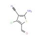 2-Amino-4-chloro-5-formyl-3-thiophenecarbonitrile (CAS 104366-23-6) - chemical structure image