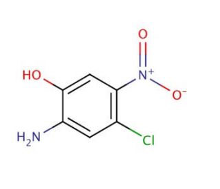 2-Amino-4-chloro-5-nitrophenol (CAS 6358-07-2) - chemical structure image