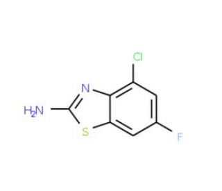 2-Amino-4-chloro-6-fluorobenzothiazole (CAS 210834-98-3) - chemical structure image