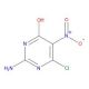 2-amino-4-chloro-6-hydroxy-5-nitropyrimidine (CAS 1007-99-4) - chemical structure image