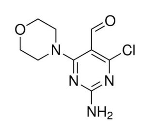 2-amino-4-chloro-6-morpholin-4-ylpyrimidine-5-carbaldehyde - chemical structure image