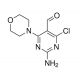 2-amino-4-chloro-6-morpholin-4-ylpyrimidine-5-carbaldehyde - chemical structure image