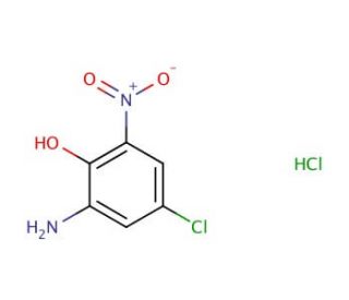 2-Amino-4-chloro-6-nitrophenol hydrochloride (CAS 67815-68-3) - chemical structure image
