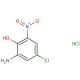 2-Amino-4-chloro-6-nitrophenol hydrochloride (CAS 67815-68-3) - chemical structure image