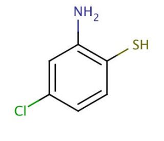 2-Amino-4-chlorobenzenethiol (CAS 1004-00-8) - chemical structure image