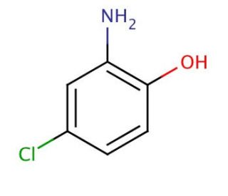 2-Amino-4-chlorophenol (CAS 95-85-2) - chemical structure image