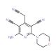 2-amino-4-(cyanomethyl)-6-morpholin-4-ylpyridine-3,5-dicarbonitrile - chemical structure image