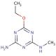 2-Amino-4-ethoxy-6-(methylamino)-1,3,5-triazine (CAS 62096-63-3) - chemical structure image