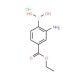 2-Amino-4-ethoxycarbonylphenylboronic acid, HCl (CAS 957034-59-2) - chemical structure image