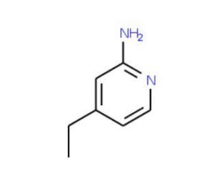 2-Amino-4-ethylpyridine (CAS 33252-32-3) - chemical structure image