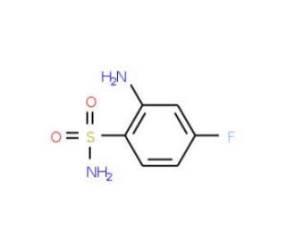 2-amino-4-fluorobenzene-1-sulfonamide - chemical structure image