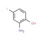 2-Amino-4-fluorophenol (CAS 399-97-3) - chemical structure image