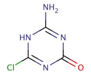 2-Amino-4-hydroxy-6-chloro-s-triazine - chemical structure image