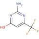 2-Amino-4-hydroxy-6-trifluoromethylpyrimidine (CAS 1513-69-5) - chemical structure image