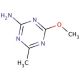 2-Amino-4-methoxy-6-methyl-1,3,5-triazine (CAS 1668-54-8) - chemical structure image