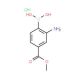 2-Amino-4-methoxycarbonylphenylboronic acid, HCl (CAS 380430-55-7) - chemical structure image